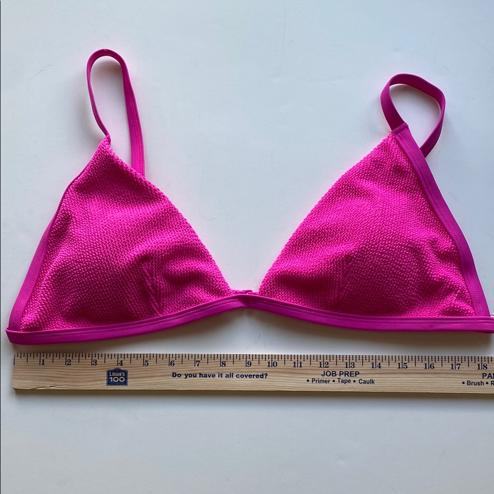Good American Always Fits Bikini Top in Hawaiian pink size 6